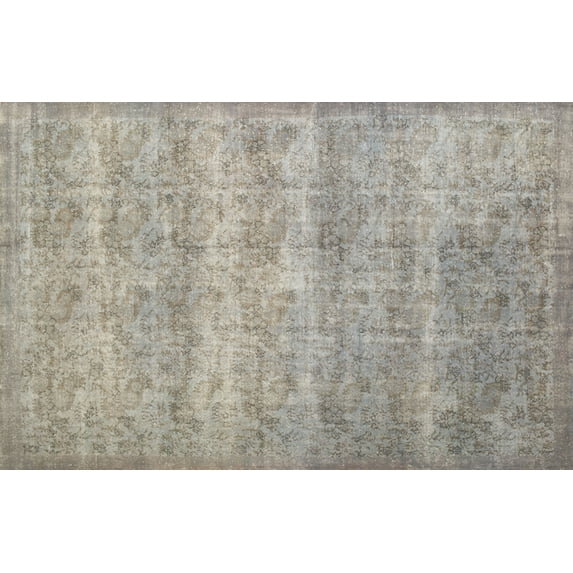 Ahgly Company Indoor Rectangle Traditional Sage Green Persian Area Rugs, 7' x 10'