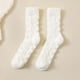 thumbnail image 1 of Women's Thick Warm Wool Mid-Tube Socks for Winter - Soft Cotton Casual Floor Sleep Socks, 1 of 3