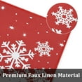thumbnail image 2 of Christmas Kitchen Rug Sets Xmas Holiday Christmas Snowflake Kitchen Mat Sets 2 Pieces Non-Slip Doormat Area Runner Rug Set Floor Mat for Home Decoration, 17"x29"+17"x47", 2 of 6
