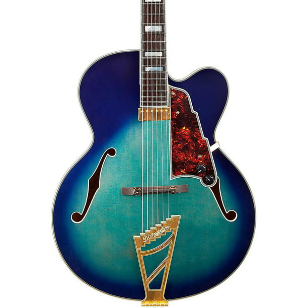 D'Angelico Excel Series EXL-1 Hollowbody Electric Guitar with Stairstep  Tailpiece Level 2 Blue Burst 190839142016