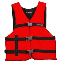 Nylon Youth PFD, Open Side, Red