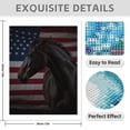 thumbnail image 3 of Diamond Art Kit for Adults, Dark Horse American Flag Diamond Painting for Adults Beginners, 5D DIY Diamond Art Painting Kits, Colorful Diamond Painting Craft for Home Decor 12x16, 3 of 7