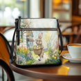 thumbnail image 3 of HELLHERO Easter Bunny Illustration Water-Resistant Purse Satchel for Daily Wear Work, Durable Waterproof Crossbody Purse Adjustable Strap Ladies Shoulder Purse, 3 of 7