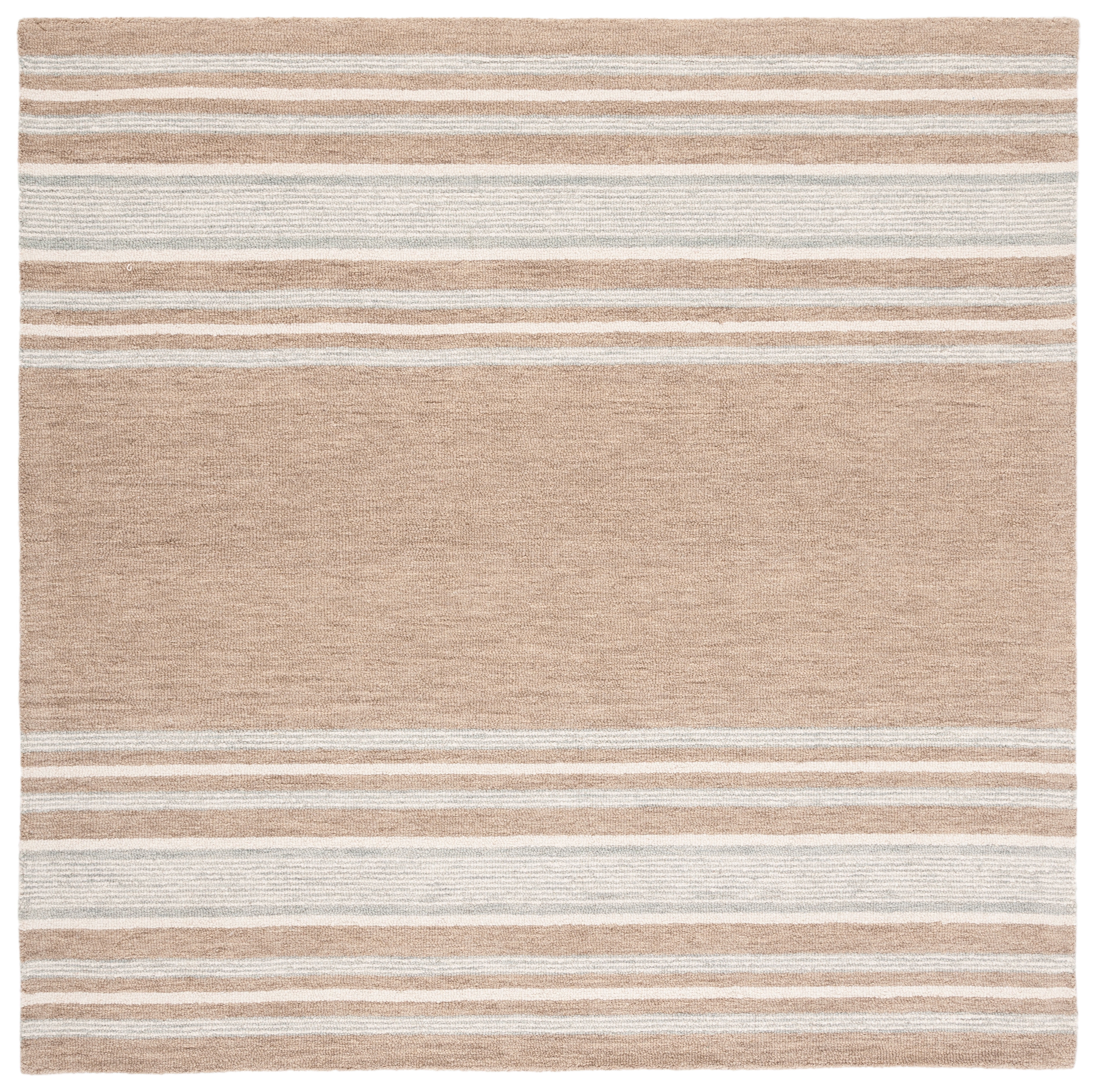 Safavieh Metro Angela Striped Area Rug, Brown/Ivory, 6' x 6' Square