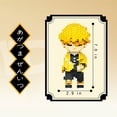 thumbnail image 6 of MACTANO Anime Demon Figure Micro Mini Building Block Set Slayer Zenitsu Kit Plastic Toy Gift Yellow, 6 of 8