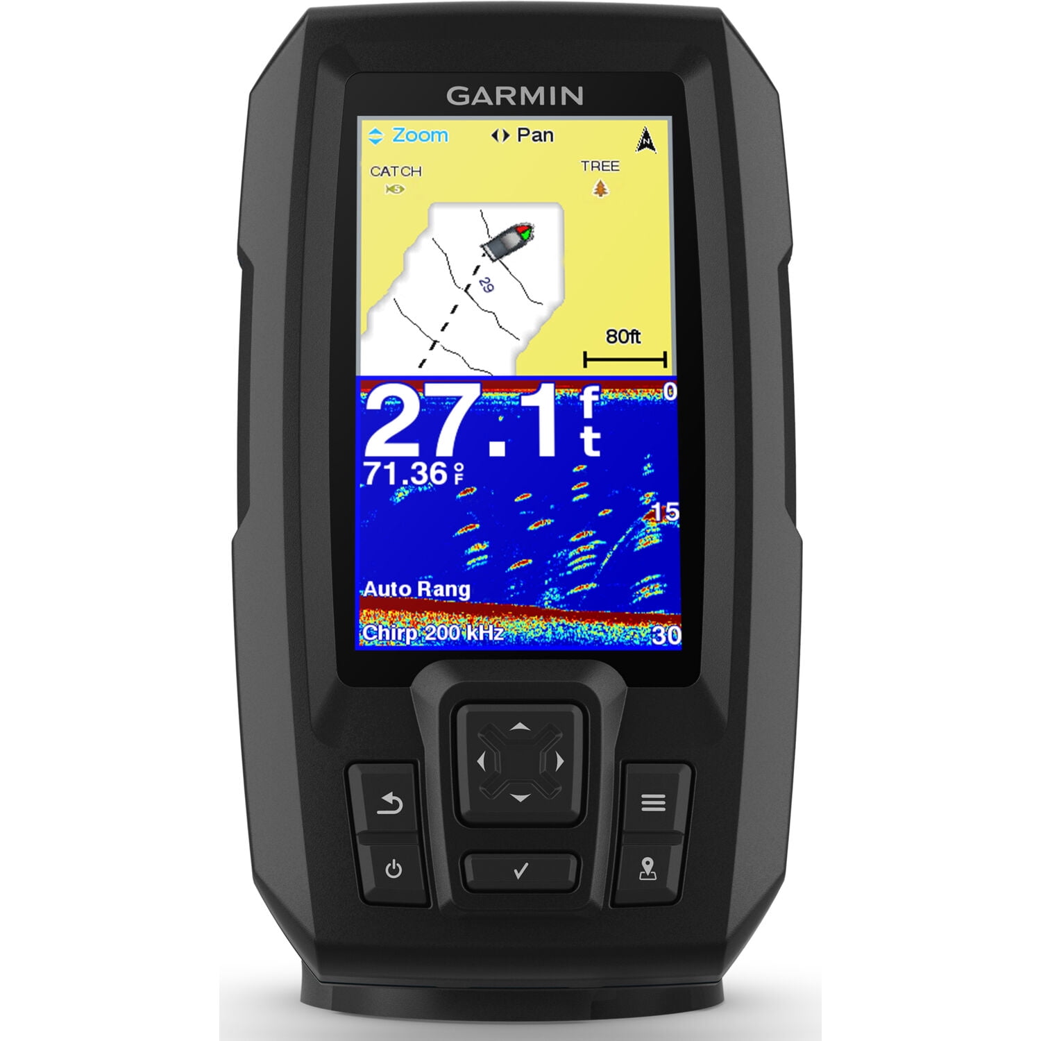 Garmin STRIKER 4 Portable Bundle 3.5" CHIRP Fishfinder W/ GPS & Kit 010-01550-10 