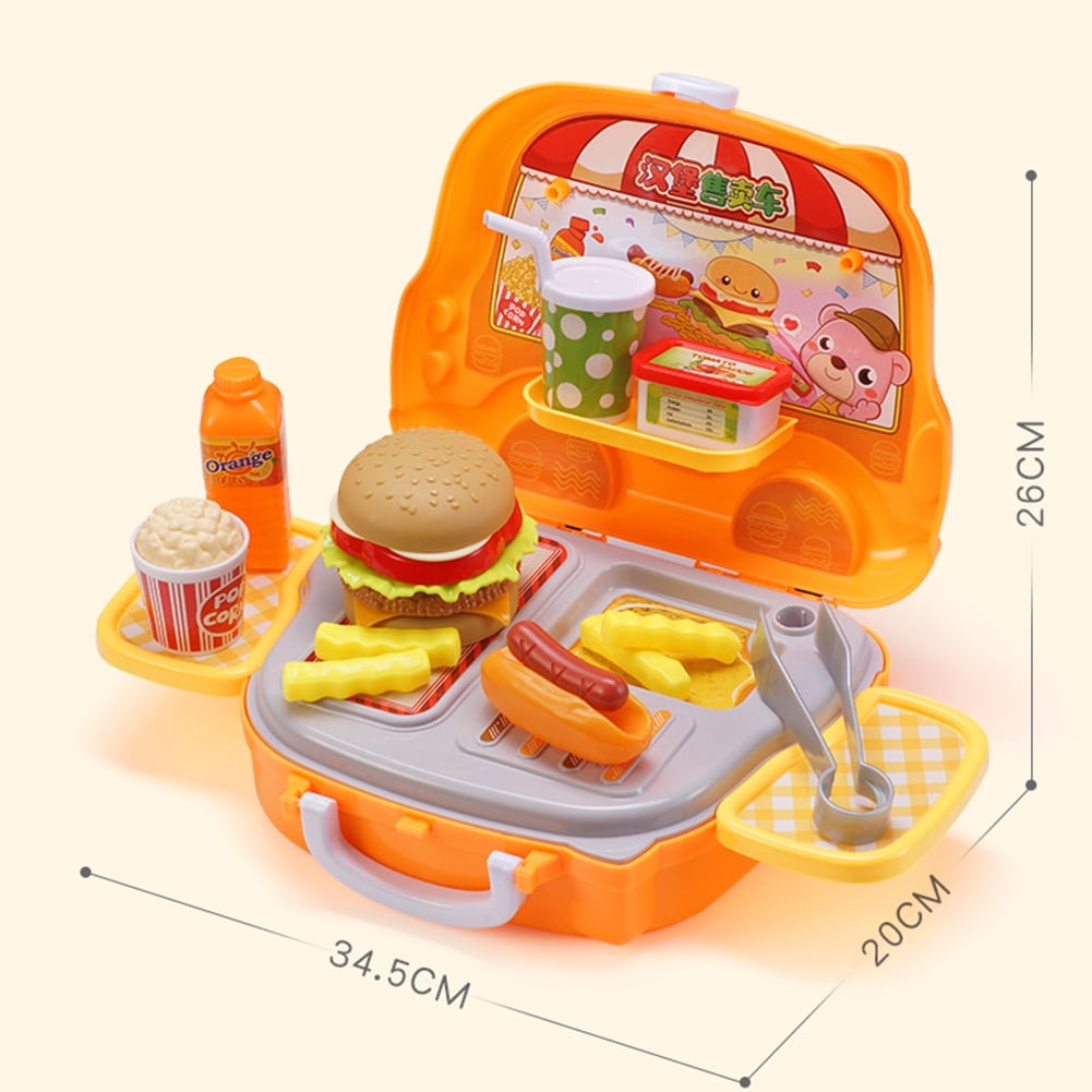 Akoyovwerve Children'S Burger Sale Car Makeup Play House Toy Set