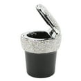 thumbnail image 3 of Auto  Holder, LED Light Indicator Bling Bling Car Ashtray Multifunctional -Studded  For Vehicle Black,White,Red, 3 of 8
