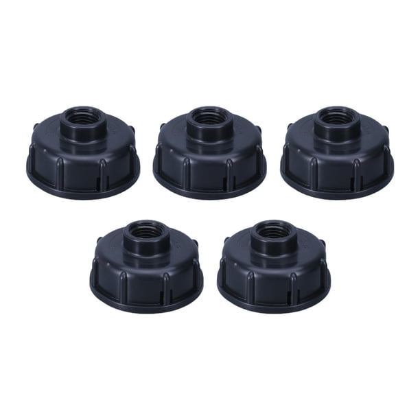 5 adaptadores para tanques IBC, conector de rosca gruesa para tanques de agua, material PP, fácil instalación, repuesto para grifo, adecuado para Diámetro interior de la salida: 2 cm