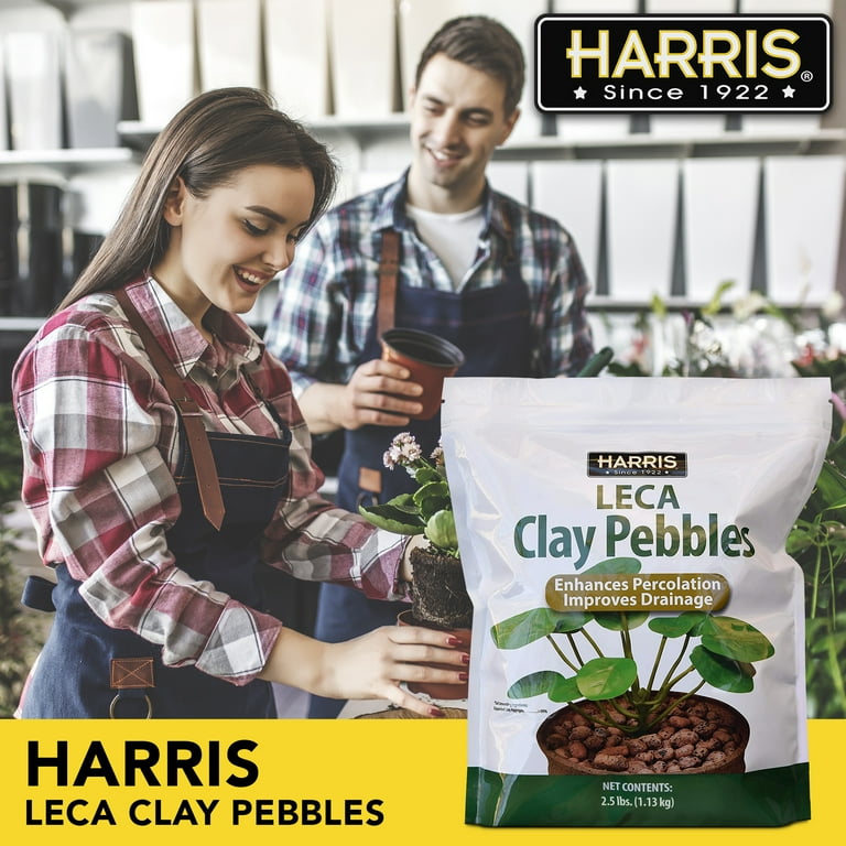 Harris LECA Clay Pebbles, 2.5lb, for Drainage, Aeration