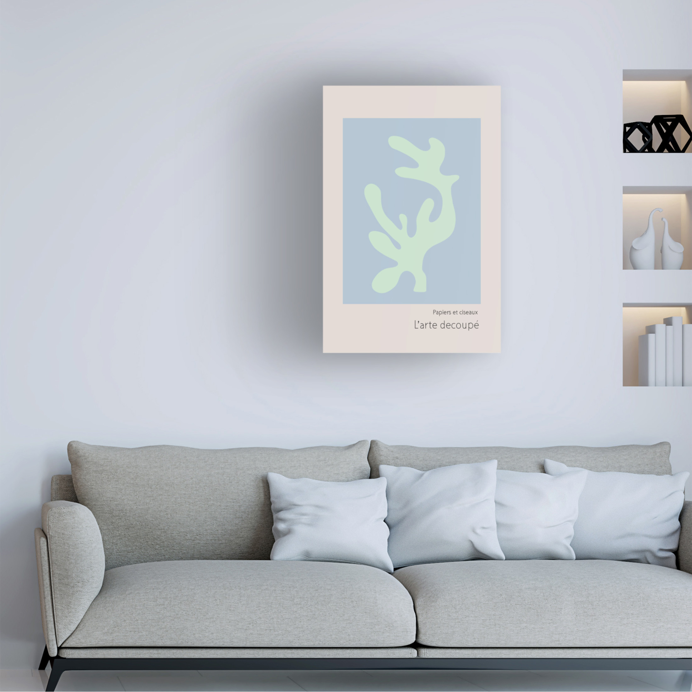 Canvas Wall Art - Pictufy Studio Ii 'LArte Decoupac' Wall Art for Living Room, Bedroom, or Office Décor by Trademark Fine Art - 16 x 24 Inches