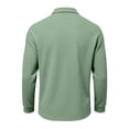 thumbnail image 5 of Mens Polo Shirts Cotton Classic Fit Long Sleeve Button Collar Golf Shirt, 5 of 5