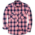thumbnail image 1 of Chemise en Flanelle Décontractée pour Homme à Carreaux à Boutons, 1 of 7