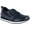 Navy Leather/Mesh, variant on Easy Works by Easy Street Mckliney Women's Slip Resistant Oxford Work Shoe