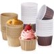 thumbnail image 1 of Moldes para cupcakes XCF moldes para hornear resistentes desechables para muffins grandes papel encerado, 1 of 4