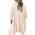 thumbnail image 2 of PRETTYGARDEN Women's 2 Piece Outfits Casual Short Sleeve Pullover Tops and Wide Leg Pants Lounge Sets Tracksuits, 2 of 8
