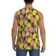 thumbnail image 4 of Fotbe Tulips Flowers Men's Camiseta sin Mangas Estampada para Hombres, Playera Casual para Gimnasio, Entrenamiento, Playa-Large, 4 of 7