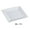 Super White, variant on 10 in. Porcelain Square Plate, Super White - Pack of 24