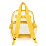 DALIX Clear Royal Blue Backpack - Transparent PVC School Bag, Small To Medium Size 14 thumbnail image