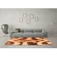 thumbnail image 3 of Ahgly Company Indoor Rectangle Abstract Orange Modern Area Rugs, 3' x 5', 3 of 4