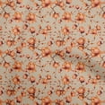 thumbnail image 1 of oneOone Cotton Poplin Brown2 Fabric Floral Sewing Craft Projects Fabric Prints By Yard 56 Inch Wide, 1 of 4