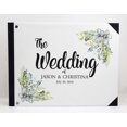 thumbnail image 2 of Darling Souvenir White Floral Printed Wedding Guest Book Hardbound Cover Sign In Book Registry Scrapbook-9 x 12 Inches, 2 of 5