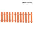 thumbnail image 5 of Unique Bargains Miniature Garden Fence, 35 Inch Long Picket Fence Mini Ornament, Orange, 5 of 5