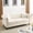 Beige + Velvet + Foam, variant on 80" Chesterfield Sofa Black Velvet for Living Room, 3 Seater Sofa Tufted Couch with Rolled Arms and Nailhead for Living Room, Bedroom, Office, Apartment, two pillows