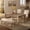 Beige,Linen, variant on Farmhouse Dining Table Set for 6, Farmhouse Wooden Table & Upholstered Bench & 4 Dining Chairs, Kitchen Dining Set with Nailhead Accents, Rectangular Table Sets for 6 for Kitchen/Dining Room