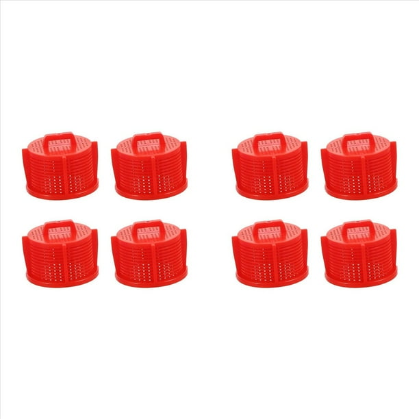 8X Filtros de Lavadora, Tamiz de Válvula de Entrada de Lavado, Tamiz de Máquina para Lavado, Purificador de Agua, Filtro de Agua Doméstico Rojo
