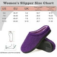 thumbnail image 5 of cosyone1997 Fuzzy Two-Tone Slippers for Women Memory Foam House Shoes with Non-slip Sole for Indoor and Outdoor Comfort, 5 of 5