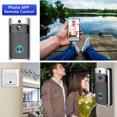 thumbnail image 2 of Mistaha 720P HD WiFi Smart Visual Doorbell with Infrared Night Vision, Two-Way Intercom, Motion Detection, Mobile Cruise, TF Card Recording, 16GB Memory, Dual Chime, Black, 2 of 6