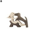 thumbnail image 3 of Homerr Personalized Wooden Ornament Wooden Carvings Ornament for Memory Gifts Nordic Style Cute Pet & Owner Loving Statues for Dog Rabbit Bird Home Custom Family Name Puzzle, 3 of 7