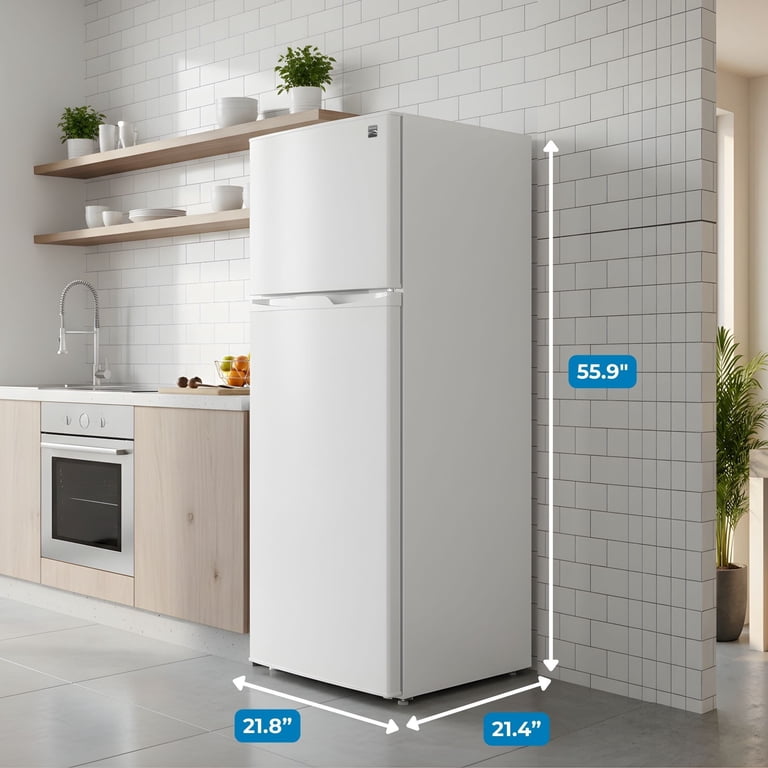 Kenmore 7.5 Cu Ft Top Mount Refrigerator with Freezer, Dual Door