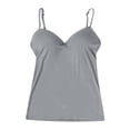 thumbnail image 4 of jiaxiM Women Built-In Bra Tank Tops Sleeveless Comfy Casual Tank Top Adjustable Spaghetti Strap Basic Sleeping Undershirt, 4 of 8