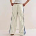 thumbnail image 7 of FNFYFH Sweatpants Women Wide Leg Baggy Sweatpants Trendy Side Striped Track Pants with Pockets, 7 of 7