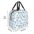 thumbnail image 3 of Disketp Hand Drawn Turtle for Insulated Lunch Bag for Women and Men, Perfect for Work, Hiking, Picnic, 3 of 8
