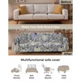 thumbnail image 3 of Fall Blue Pumpkins Sofa Covers for 3 Cushion Couch,Washable Sectional & L Shape Couch Covers for Dog/Cat/Kid,Retro Thanksgiving Fall Eucalyptus Non Slip Sofa Slipcover Tassel Futon Cover 71x150, 3 of 8