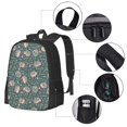 thumbnail image 2 of Disketp Hedgehogs and Flowers Mochila Minimalista de Gran Capacidad, Mochila de Viaje para Escuela, Trabajo o Uso Diario, 2 of 6