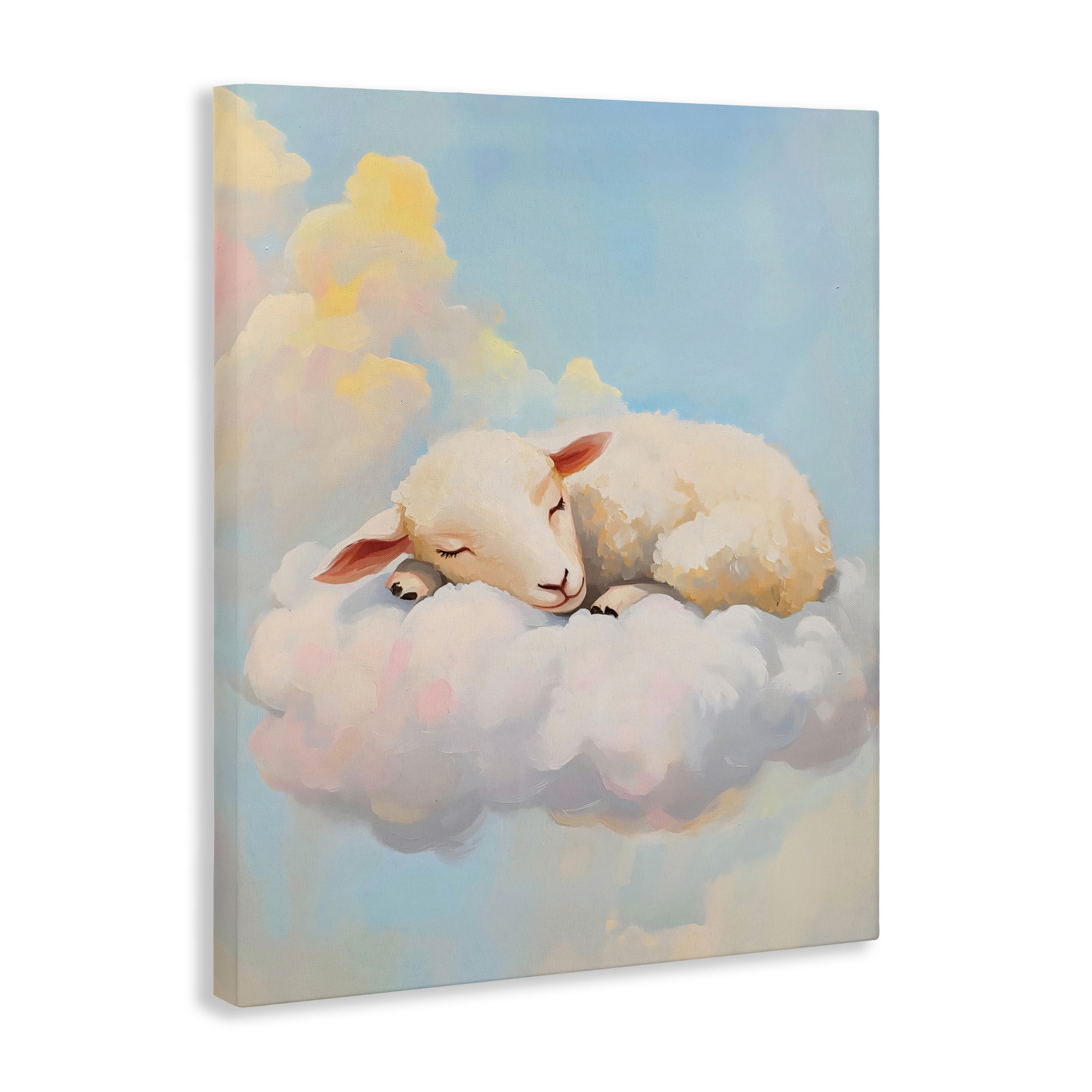 Stupell Industries Sleeping Sheep on a Cloud Canvas Wall Art, design by The Prints Vibe