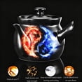 thumbnail image 3 of Clay Tea Kettle Stovetop,2.2L Retro Rustic Portable Water Boiling Pot for Farmhouse Kitchen Camping, 3 of 6