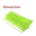 thumbnail image 5 of 6 Inch x 0.1 Inch Fluorescent Green Cable Zip Ties Self-Locking Nylon Tie Wraps 80 Pack, 5 of 5
