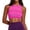 Hot Pink, variant on vdgthytj Sports Bra for Women Wireless Crewneck Striped Ribbed Underwear Support Push-Up Gym Workout Racerback Bras(X-Large,White)