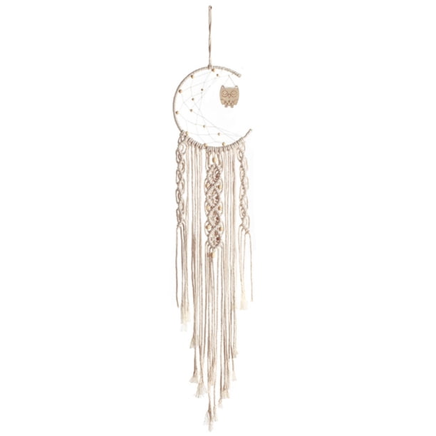 Worallymy Animal Dream Catcher Tejido a mano Colgante de pared Colgante Medio círculo Decoración de la habitación Red Worallymy JD735807305
