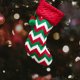 thumbnail image 3 of Calcetín de Navidad de punto Decoración Calcetín de Navidad Caramelo Bocadillo Bolsa colgante Decoración de adorno Regalo para niños Familia Chimenea Árbol Raya verde roja Eigraketly HA009116-02, 3 of 6