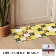 thumbnail image 3 of Yellow White Checker Sunflower Pattern Door Rugs,Washable Non Slip Door Mats Indoor,Decorative Door Mats,Entry Mat Indoor for Entrance,Bedroom,Kitchen,Bathroom,16"x47", 3 of 6