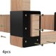 thumbnail image 5 of Estante de registro Almacenamiento Soporte de almacenamiento de madera Estante de soporte interior al aire libre de soporte para mochilero Baoblaze Soporte para troncos de leña, 5 of 8