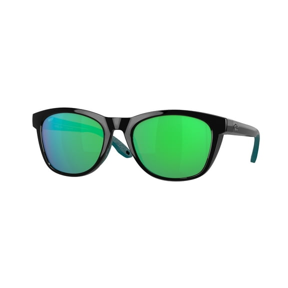Sunglasses Costa Del Mar 06 S 9108 910805 Aleta Black Green Mirror 580p