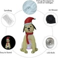 thumbnail image 5 of 4ft Christmas Inflatable Dog with LED Lights: Outdoor Holiday Yard Décor, 5 of 5