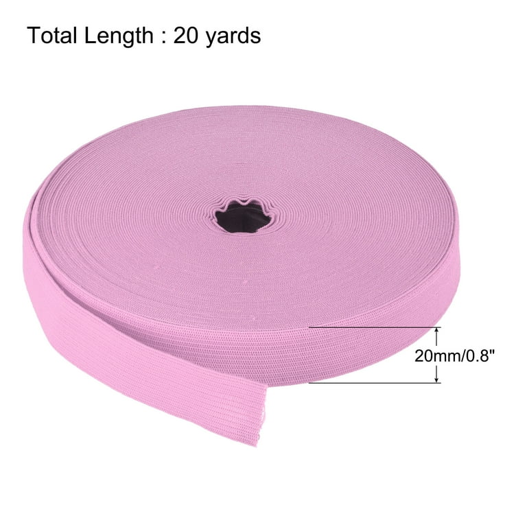 Elastic Bands for Sewing 1 20 Yard Pink Knit Elastic Spool High Elasticity  for Wigs, Waistband, Pants